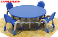 Melhor O plástico redondo colorido do jardim de infância caçoa a mobília da tabela para a sala de aula do jardim de infância com raiz de borracha para aprender para venda