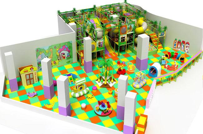 O equipamento interno do campo de jogos da criança pode ser projeto a sua área irregular