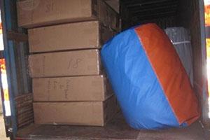 Encerado inflável azul do PVC da corrediça de água 0.55mm para o parque de diversões RQL-00303