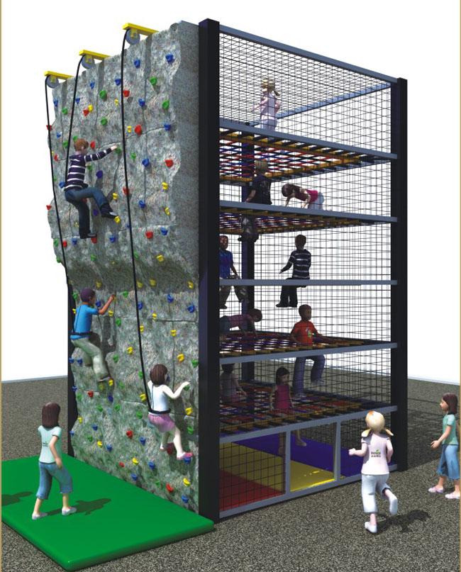 Crianças exteriores verticais que escalam o equipamento, quadros de escalada das crianças para sua competição