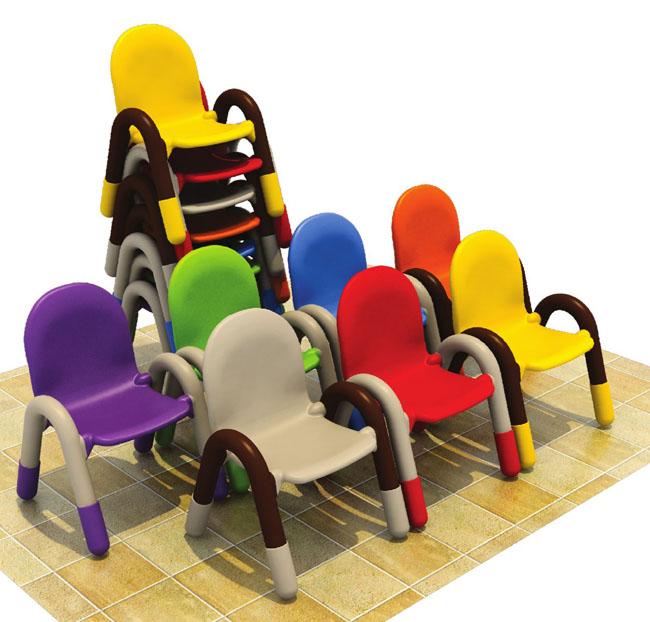 A mobília da sala de aula da primeira infância caçoa do quadro plástico da tubulação da cadeira o material plástico dos PP