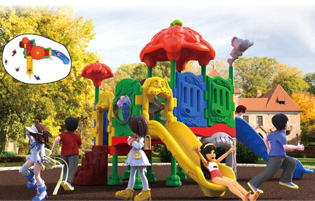 Brinquedos plásticos das crianças do campo de jogos das crianças com o projeto personalizado livre disponível