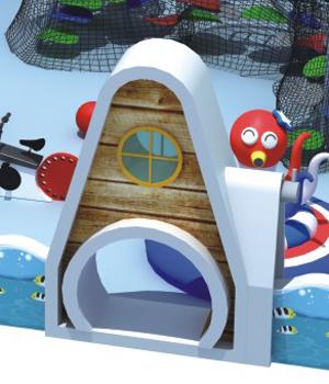 Campo de jogos interno para crianças, série do navio de pirata do equipamento do campo de jogos das crianças