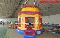 China Leões-de-chácara infláveis exteriores do bolo de aniversário, castelo de Inflatables da casa do salto para as crianças RQL-00506 distribuidor 