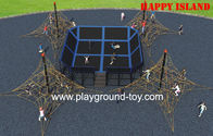 Equipamento ativo de exercício grande exterior do parque do trampolim dos quadros de escalada das crianças para venda