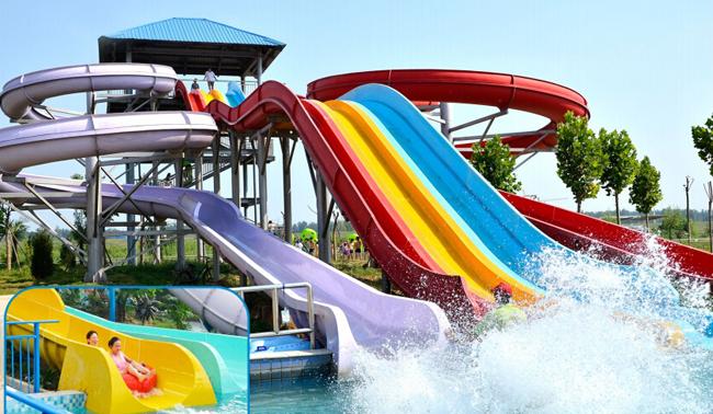 Parque de diversões grande da água da corrediça de água da fibra de vidro para o parque de diversões